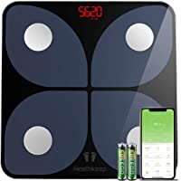 Los mejores  - Báscula de Baño Digital Báscula Inteligente Báscula Grasa Corporal Bluetooth- Wireless Báscula Analizar Más de 13…